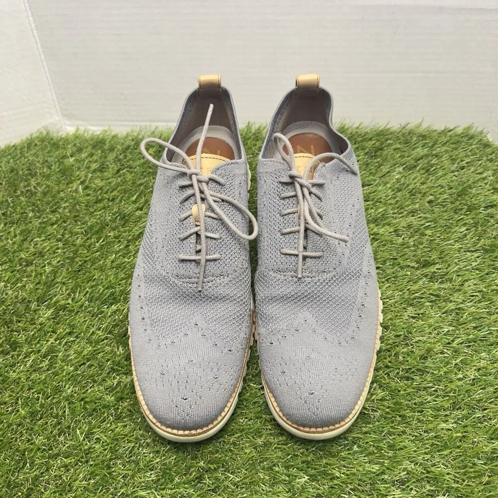 Cole Haan ZerøGrand StitchLite Gray Wingtip Oxford Shoes Size Mens 11.5 C24944